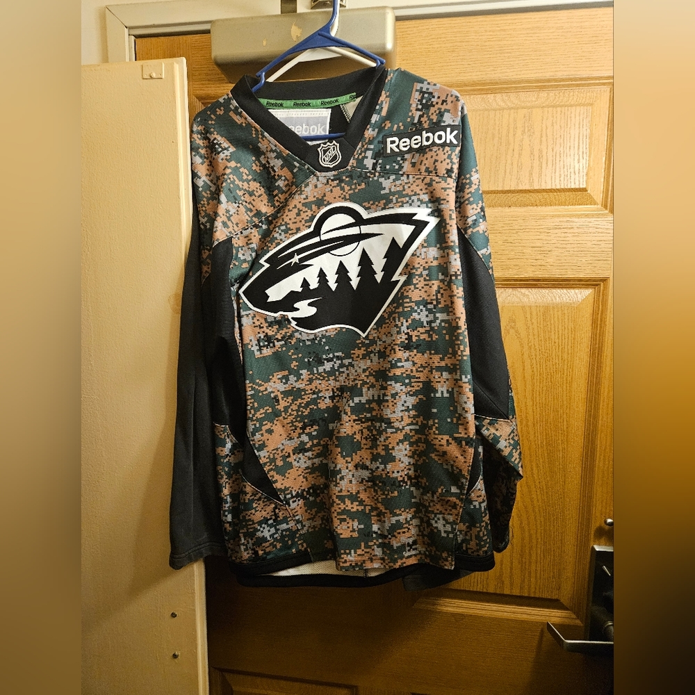 Minnesota wild 2016 Military appreciation jersey